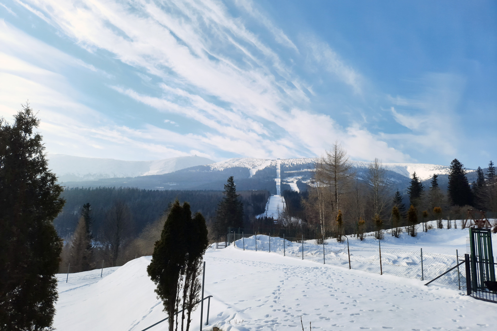 Karpacz panorama zimą