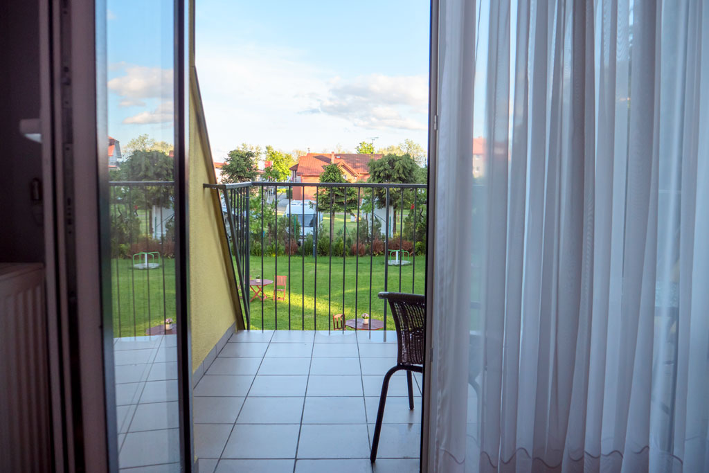 Mielno Słoneczny Brzeg - ośrodek wczasowy, widok z balkonu