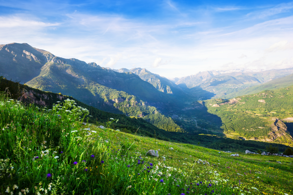 pyrenees mountains landscape huesca